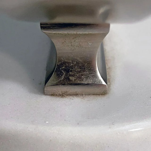 Italian Modern Marble & Steel Narciso Table Mirror by Sergio Mazza for Artemide 1970s For Sale - Image 9 of 11