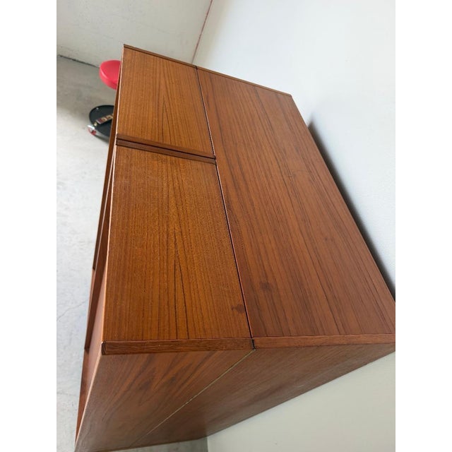 Mid-Century Danish Modern Teak “Magic Box” Folding Desk by Niels Erik Glasdam Jensen for Vantinge Møbelindustri For Sale - Image 17 of 18