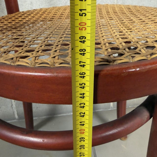 Vintage Chairs in Bent Wood and Vienna Straw, 1960s, Set of 2 For Sale - Image 11 of 13