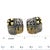 John Hardy Estate Square Ornate Clip-on Earrings 18k Y Gold + Sterling Silver JH27 TRUSTED SELLER SINCE 2002 PLEASE SEE...