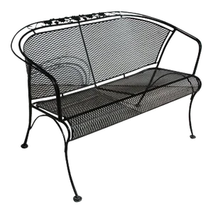 Mid-Century Modern Woodard Style Patio Settee