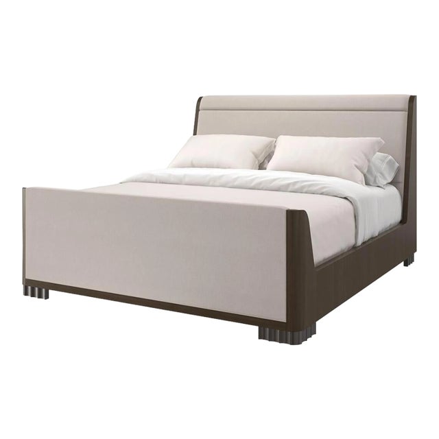 Mid Century King Sleigh Bed For Sale