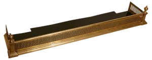 Small Victorian Pierced Brass Fender, 1880s