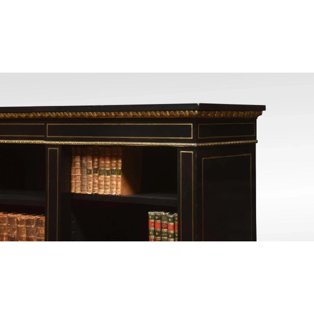 Large Napoleon III Brass Mounted Open Bookcase For Sale - Image 4 of 9