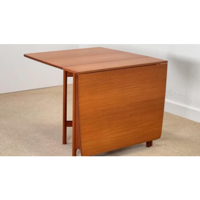 Teakwood Folding Table by Tom Robertson for McIntosh, 1960s For Sale - Image 6 of 10