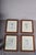 Set of four architectural engravings depicting classical column and entablature studies, including Doric, Tuscan and...