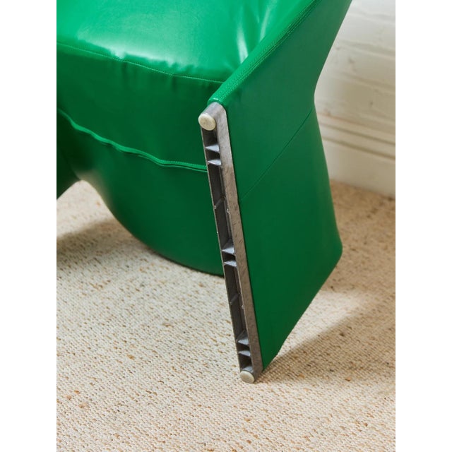 Textile Kelly Green Upholstery Styled After Giancarlo PIretti for Castelli, 1969 For Sale - Image 7 of 12