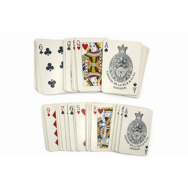1950s Queen Elizabeth II Coronation 1953 Double Deck Playing Cards Royalty Uk - Set of 2 For Sale - Image 5 of 11