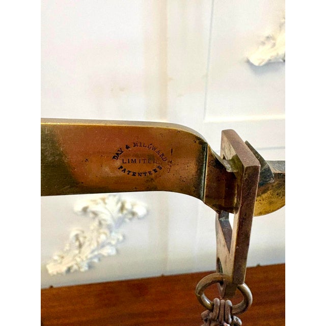 Antique Victorian Apothecary Balance Scales in Brass and Mahogany with Weights from Day & Millward, 1880, Set of 10 For Sale - Image 10 of 14
