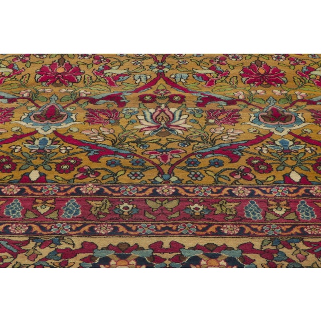 Textile Late 19th Century Persian Isfahan Rug, 09'08 X 12'06 For Sale - Image 7 of 12