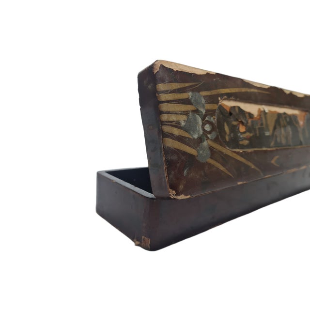 Japanese Lacquerware Box, 1950s For Sale - Image 9 of 13