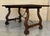 Dining or Console Table in Walnut with Lyre Legs, Spain, 1890s For Sale - Image 9 of 10