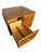 Vintage Macey Library Card Catalog – Four Drawer Wood Cabinet With Brass Hardware For Sale - Image 9 of 13