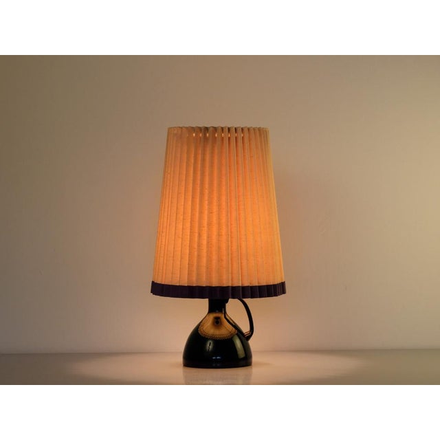 Mid-Century Glass Table Lamp, 1960s, in Very Good conditions. Designed 1960 to 1969 European Plug (up to 250V).The wiring...