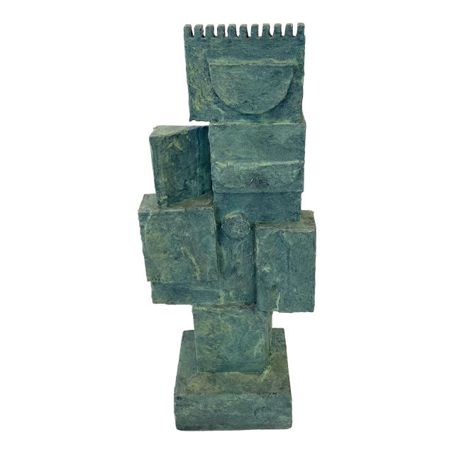 Mid 20th Century "Queen" Abstract Cubist Sculpture For Sale