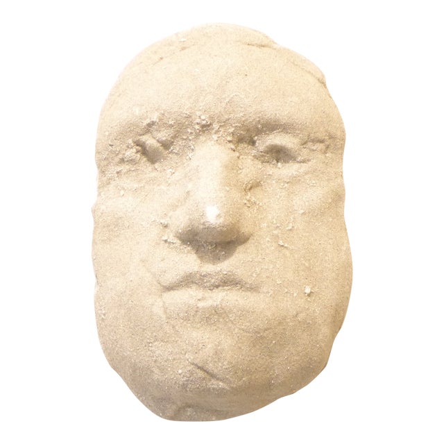 Vintage Sculptural Wall Hanging of Head For Sale