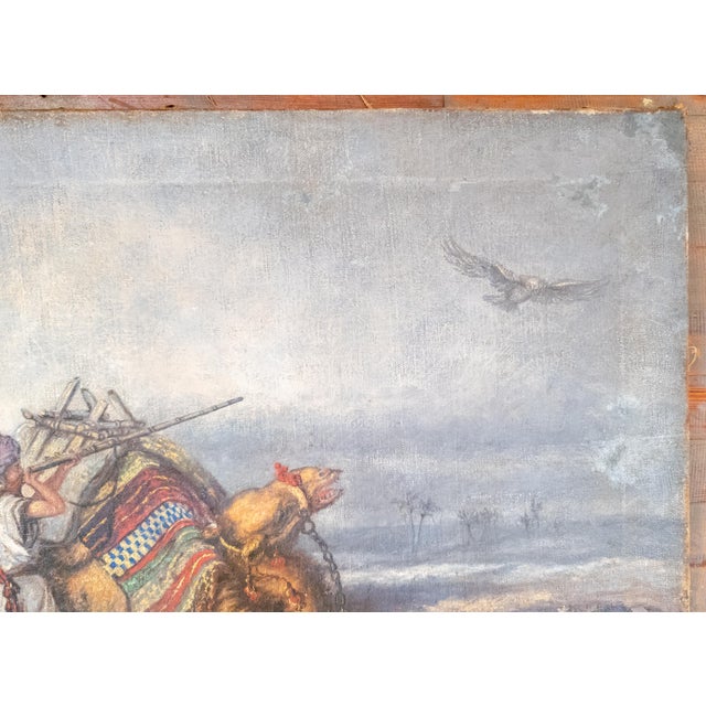 Early 20th Century Orientalist Oil Painting "An Arab Defending His Family" After Carl Haag For Sale In New York - Image 6 of 15