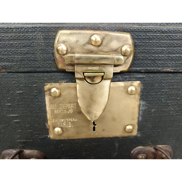 Wood Antique Travel Trunk, 1890s For Sale - Image 7 of 18