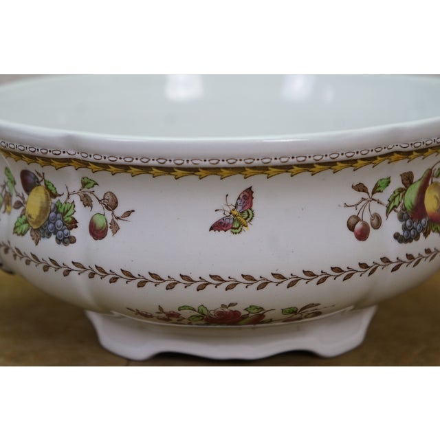 Early 20th Century Copeland Spode England Rockingham Vegetable Serving Dish Soup Tureen For Sale - Image 17 of 18