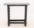 Flemish Ebonized and Carved Wood Console Table, with associated green and black marble top above barley twist legs, carved...
