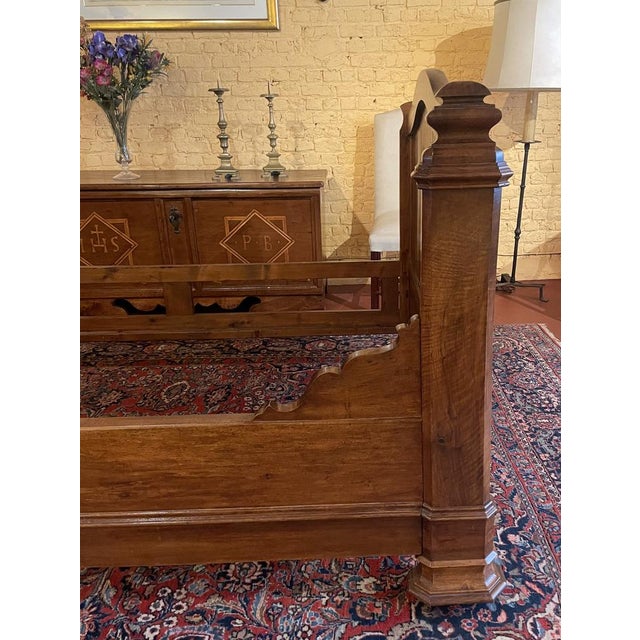 Louis Philippe Bed in Walnut For Sale - Image 5 of 12