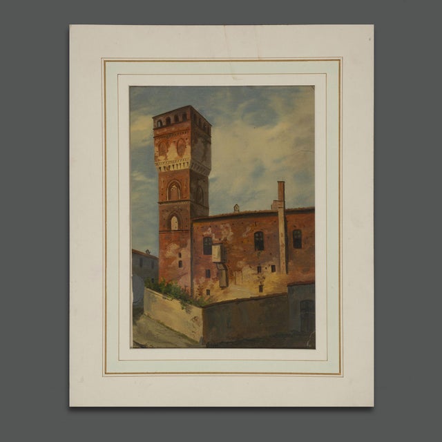 Early 20th Century Italian Landscape Painting For Sale - Image 7 of 7