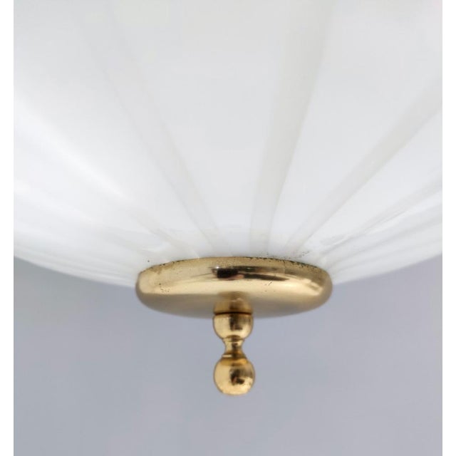 Vintage Murano Glass and Brass Ceiling Light, 1960s For Sale - Image 9 of 11