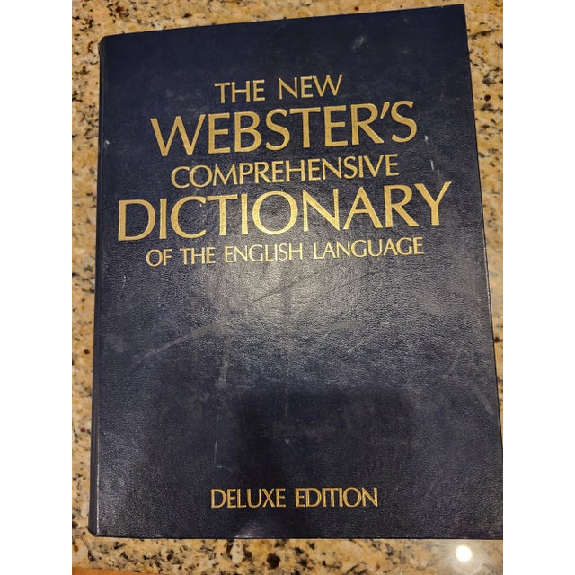1980s Leatherette Covered Websters Deluxe Edition Dictionary