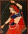 Indian School, Portrait of a Female Dancer, Gouache on Fabric, unframed. 30.5" H x 18.75" W. Provenance: From the Estate...