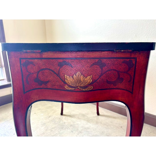 Louis XV Style Chinoiserie Side Table For Sale - Image 9 of 14
