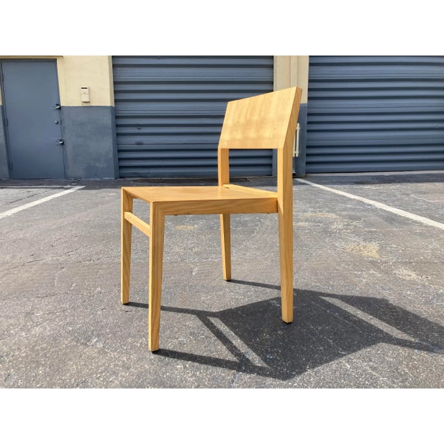 Set of Eight Modern Wooden Chairs Chairish