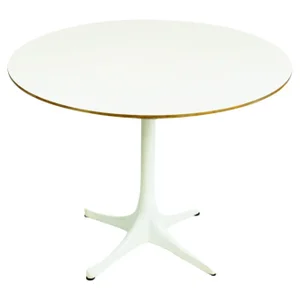 White Pedestal Side Table by George Nelson for Herman Miller, USA, 1960s