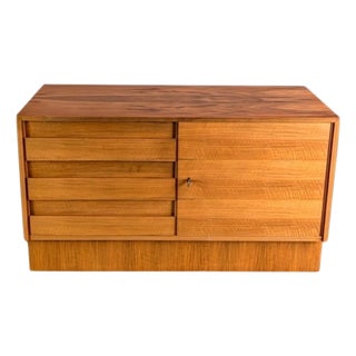 Mid-Century Walnut Sideboard with Drawers, 1970s For Sale