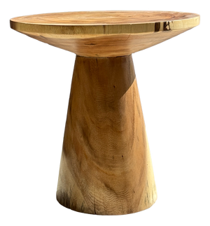 Side Table in Natural Suar Wood, 1980s