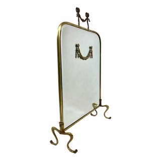 Louis XVI Style Table Mirror in Brass For Sale
