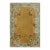 Rug & Kilim’s Chinese Art Deco Rug in Brown and Green With Floral Patterns For Sale