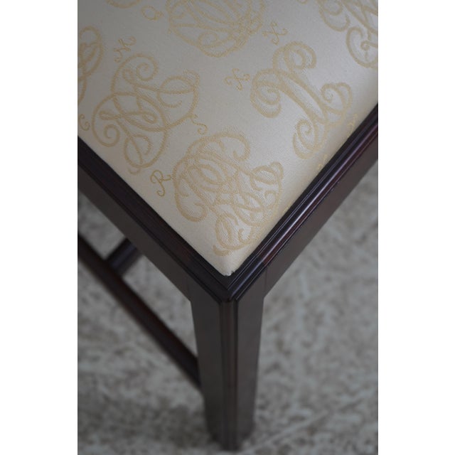 2000 - 2009 Set of 6 Henkel Harris Mahogany Chippendale Style Side Dining Chairs For Sale - Image 5 of 18
