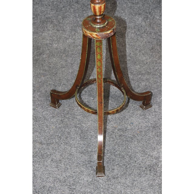 Brown Antique Adams Style Metal Fire Screen For Sale - Image 8 of 8