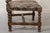 Small Antique 19th Century Walnut Dais Chair with Embossed Leather Upholstery, Spain For Sale - Image 9 of 13