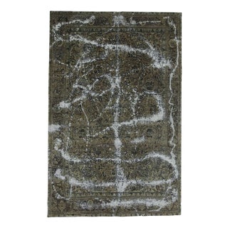 Vintage Middle Eastern Hand-Knotted Rug For Sale