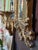 Wood Vintage Rococo Style Gilt Triptych Girandole Mirror With Candle Sconces For Sale - Image 7 of 12