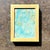 Abstract Vintage Boho Minuarture Abstract Painting in Wooden Frame For Sale - Image 3 of 8