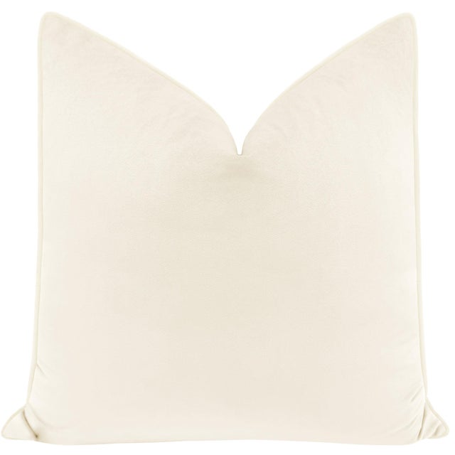 Pair of beautiful custom-made luxury royal pillows in a bone colorway with a bone cording. Meticulously handcrafted with...