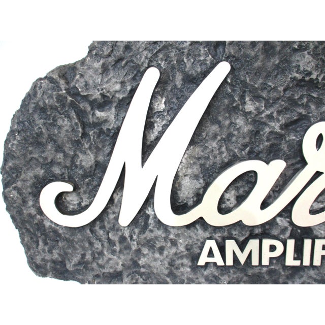 Vintage Marshall Amplification Stereo Rock & Roll Guitar Store Sign For Sale In Cincinnati - Image 6 of 11