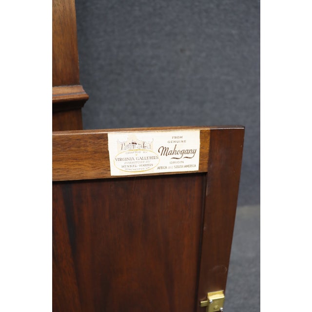 Henkel Harris Mahogany Two-Piece Corner Cabinet For Sale - Image 12 of 12
