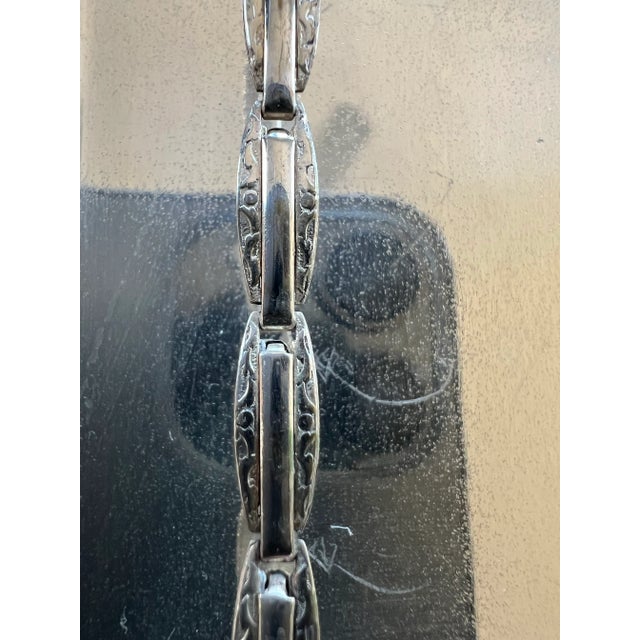 Art Deco Art Deco Vintage .950 Sterling Silver Cigarette Case Circa 1930’s. Card Holder? For Sale - Image 3 of 6