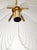 Mid-Century Modern Pendant Lamp in Opaque Satin Glass and Gilt Metal, Italy, 1970s For Sale - Image 16 of 18