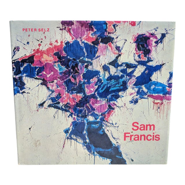 1975 Sam Francis Abstract Expressionist Artist Hardcover Coffee Table Book For Sale