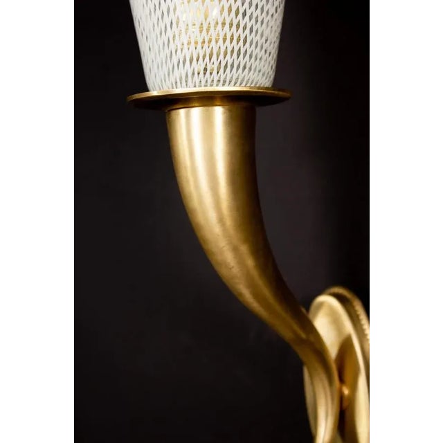 Reticello Sconces or Wall Lights from Venini, 1940, Set of 2 For Sale - Image 6 of 14