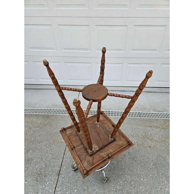 Antique Stick and Ball Side Table For Sale - Image 9 of 10